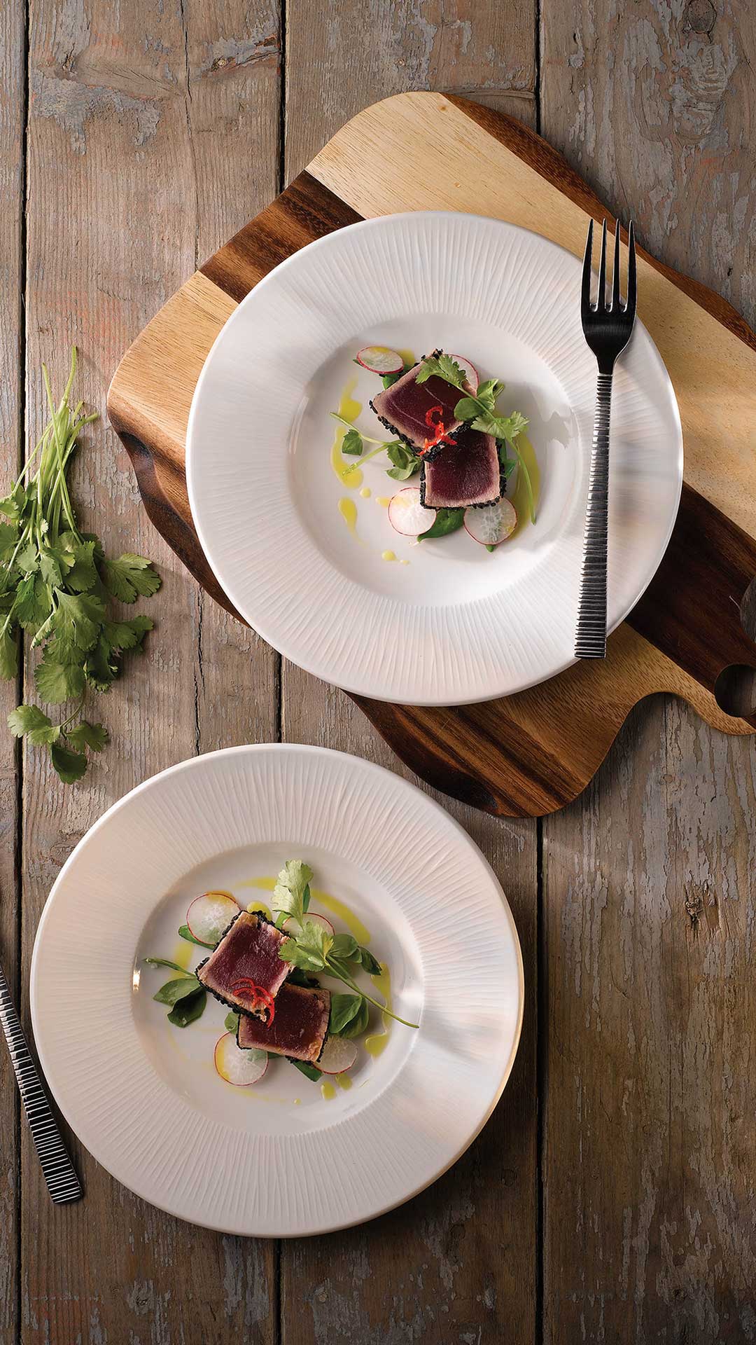 Bamboo collection in a naturally inspired table setting