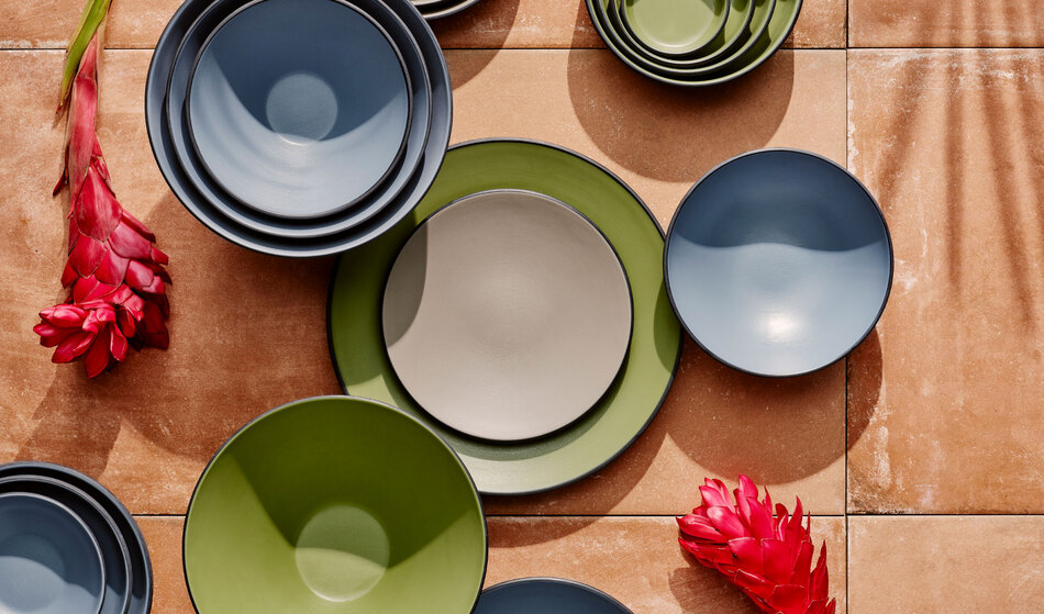 Baja collection: natural-toned melamine 