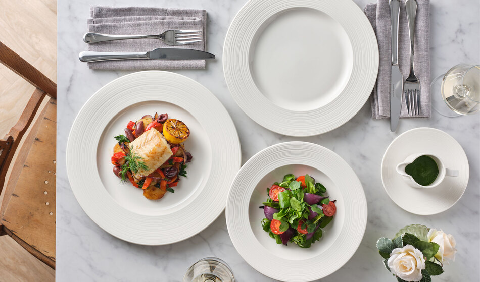 Concorde: porcelain with the charm of Mid-Century