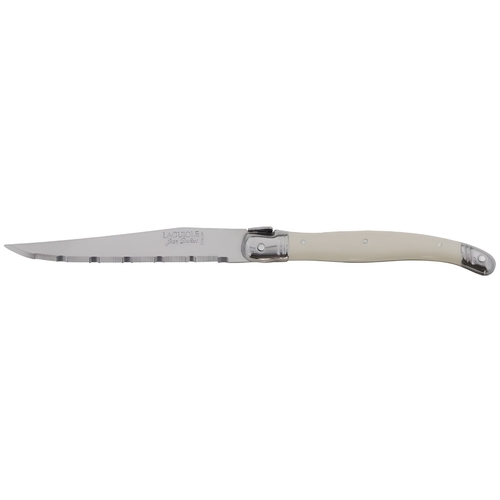 Jean Dubost Steak Knife Laguiole Stainless Steel 1.2mm Ivory