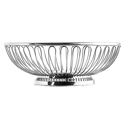 Degrenne Oval Bread Basket 20 x 15 cm Stainless Steel