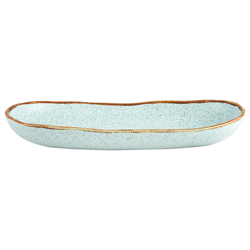 Oval Platter Rustic Blend Turquoise, 35 cm, Stoneware