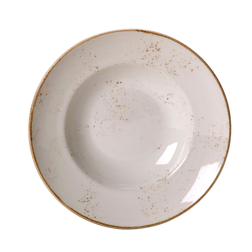 Deep Plate Craft White 27cm, durable vitrified Porcelain
