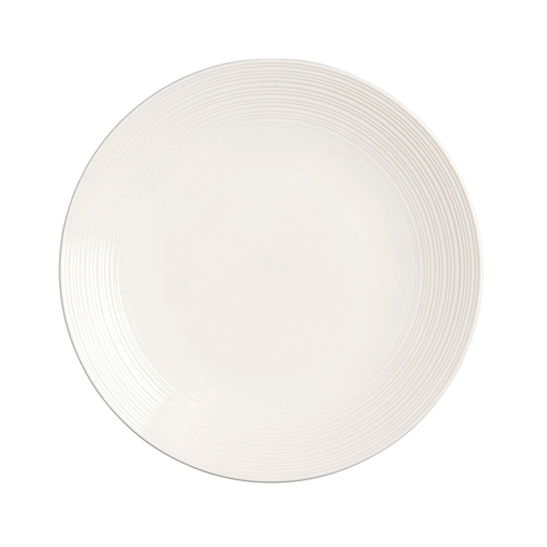 Prato Raso 25cm, Concorde, Porcelana branca com acabamento suave