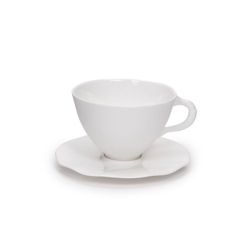 Cup and saucer Perfect Imperfection by Roos van de Velde, Bone China Porcelain
