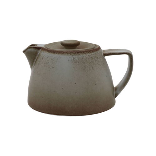 Eccentric teapot 66cl, Grey porcelain, Costa Verde