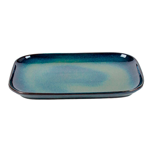 Serving plate Organic Blue