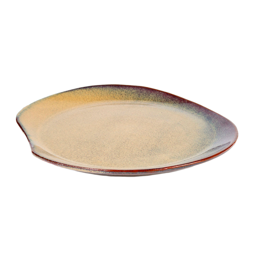 Prato raso oval Organic Castanho 30cm
