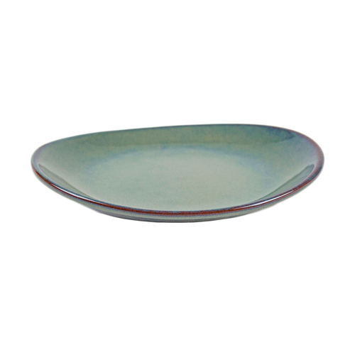 Oval dinner plate Organic Green 30cm