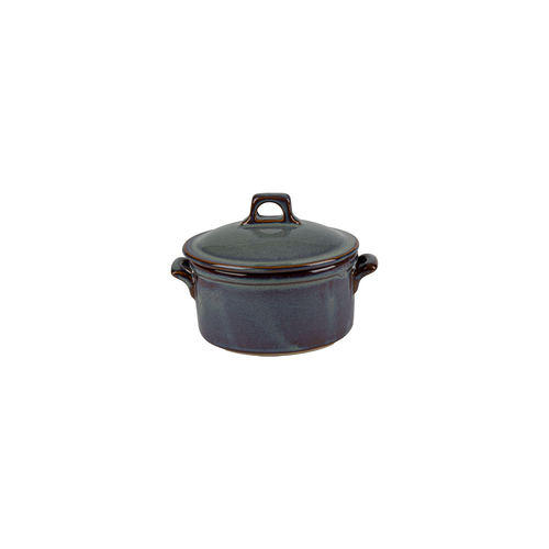 Mini Casserole 12x6cm Organic Stoneware Green oven and microwave safe