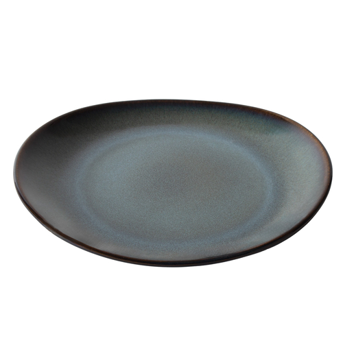 Oval Plate 29x25cm, Organic Pacific, Reactive Stoneware