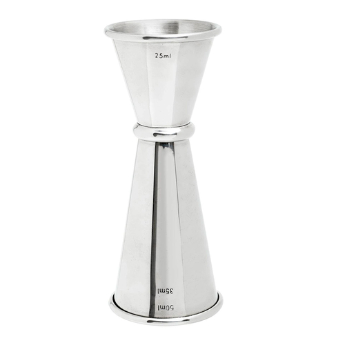 Double Jigger 25/35/50ml, Stainless Steel