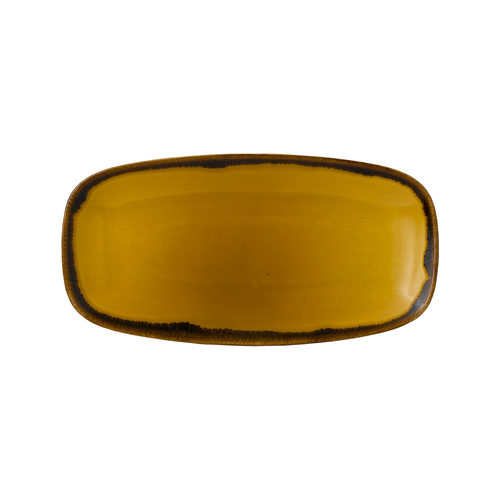 Harvest Mustard oblong serving plate 30x15cm
