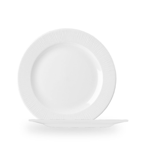 Dinner Plate 28 cm Bamboo White, Vitrified Porcelain