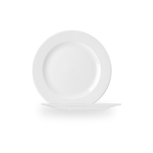 Dessert Plate 21 cm Bamboo White, Vitrified Porcelain
