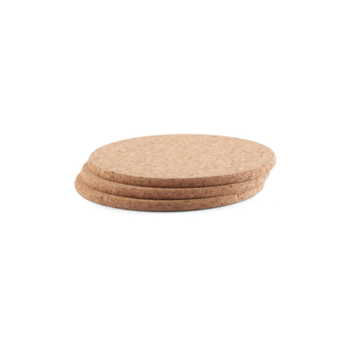Set of 3 Portuguese cork hot pads 9,5cm