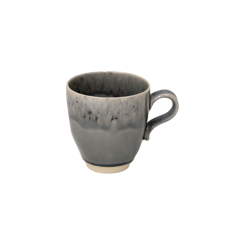 Madeira Mug 440ml, grey stoneware with handcrafted crackled finish
