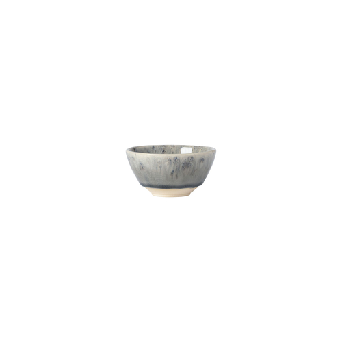 Madeira Round Ramekin 9cm, 110 ml, grey stoneware with handcrafted crackled finish