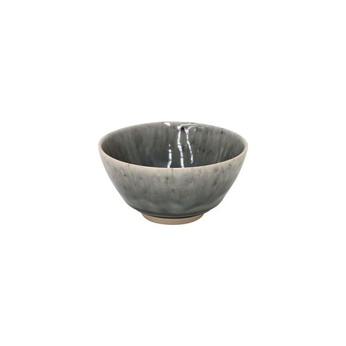 Madeira soup bowl 14cm, grey stoneware with handcrafted crackled finish
