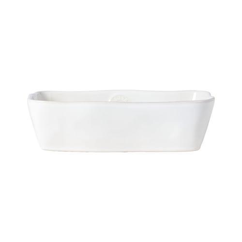 Assadeira Nova Branco 26x19cm, Grés fino