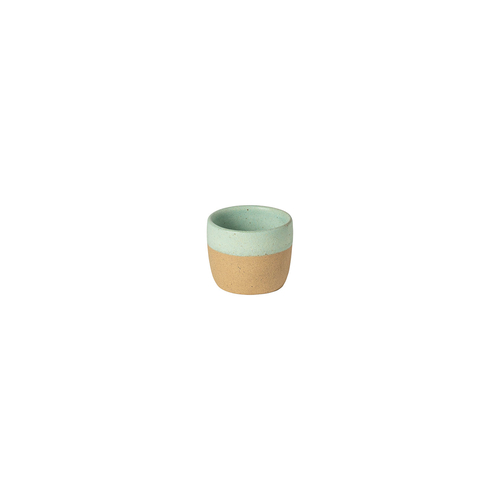 Arenito aqua Espresso Cup 6cm, 70ml, recycled stoneware with handcrafted matte finish
