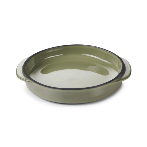 Assadeira oval porcelana 16x14cm Caractère verde