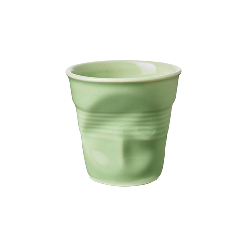 Revol Froissés Espresso Cup 80 ml Almond Green Porcelain