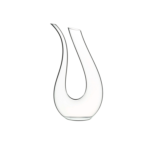 Decanter Amadeo 1,5L vidro cristalino, soprado à mão, forma de lira