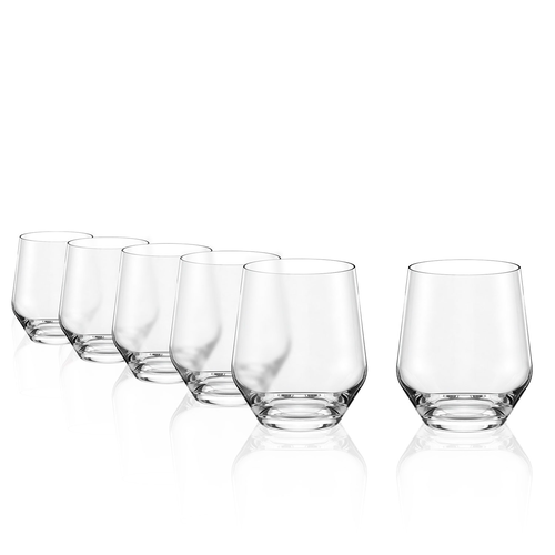6 Quatrophil whisky glasses 370ml