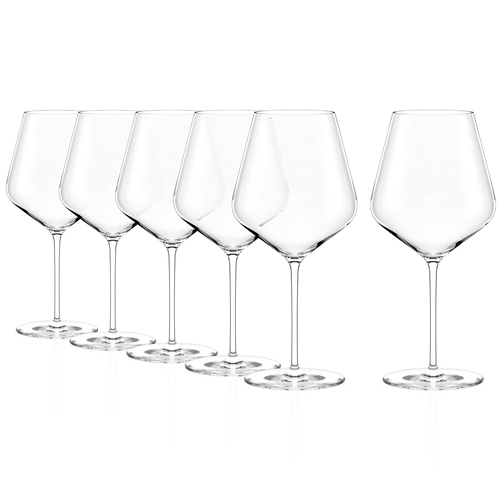6 STARlight Burgundy Wine Glasses 820 ml