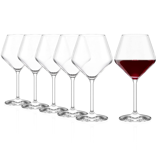 6 Revolution Burgundy Glasses 545 ml