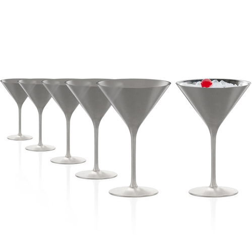 6 Copos Cocktail Silver Elements 240 ml