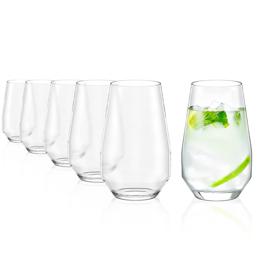 6 Celestia Long Drink Glasses 620 ml Crystalline Glass