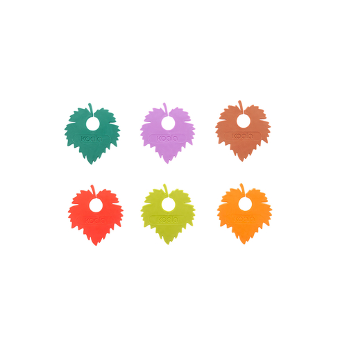 6 Markers Leaf for cups, Silicone