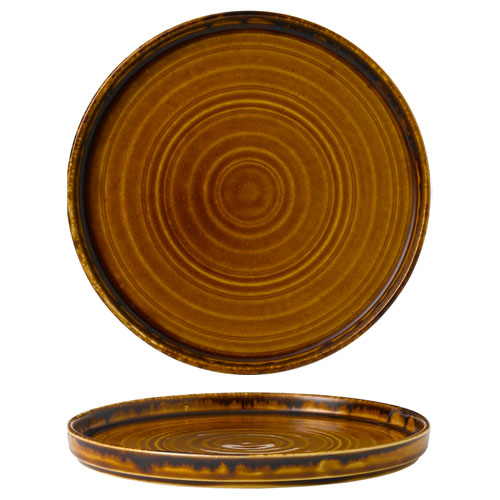 Harvest Brown dinner plate walled