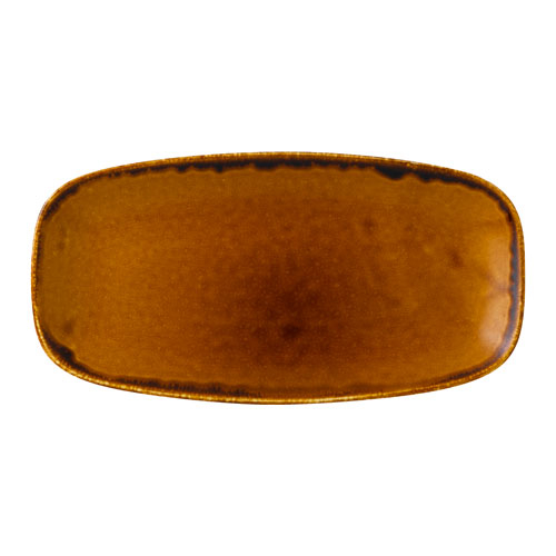 Harvest Brown oblong serving plate