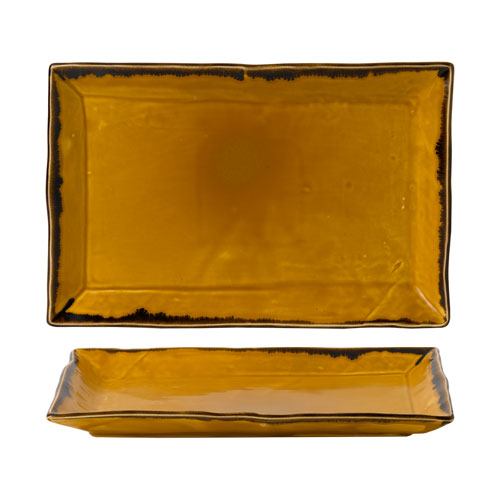 Harvest Mustard rectangular serving plate