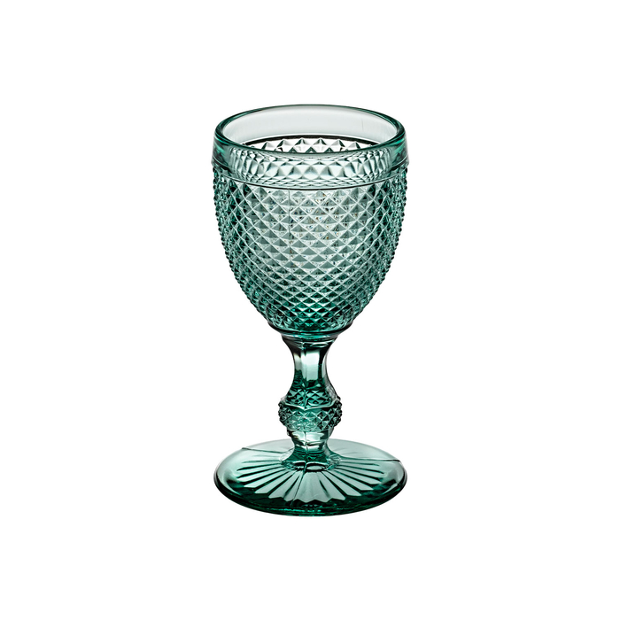 4 Red wine glasses 210ml Bicos, mint green, clear glass - Vista Alegre - 5601266324210