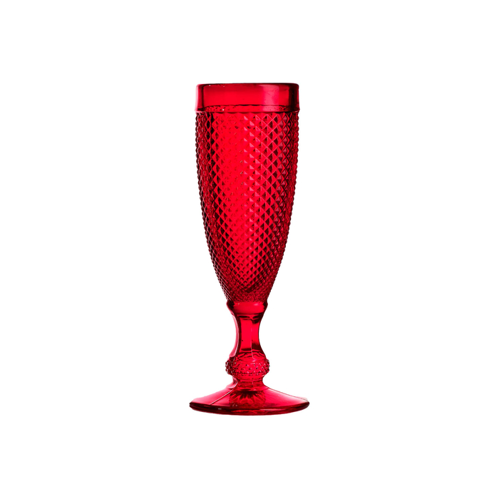 4 Champagne red flutes Bicos 110ml - Vista Alegre - 5601266324524