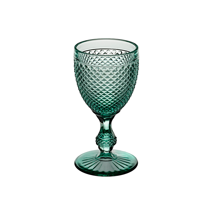 Set of 4 water goblets Bicos mint green 280ml - Vista Alegre - 5601266324104