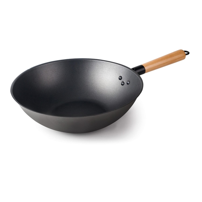 Lacor non-stick wok iron 32 cm black Rustic - Lacor - 8414271661327