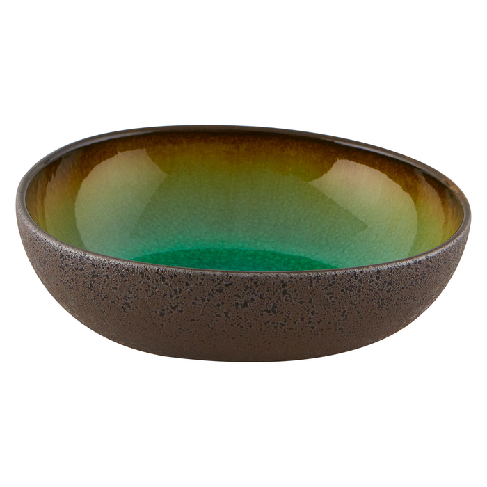 Green and amber textured Amazonia bowl 17x5.5 cm - Vista Alegre - 5605414018259