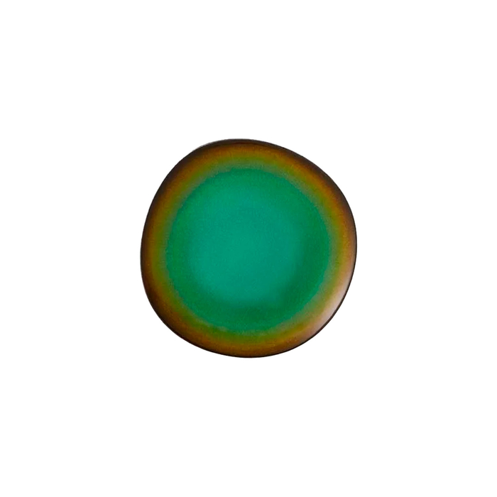 Green and amber Amazonia dinner plate 23.5 cm - Vista Alegre - 5605414018266