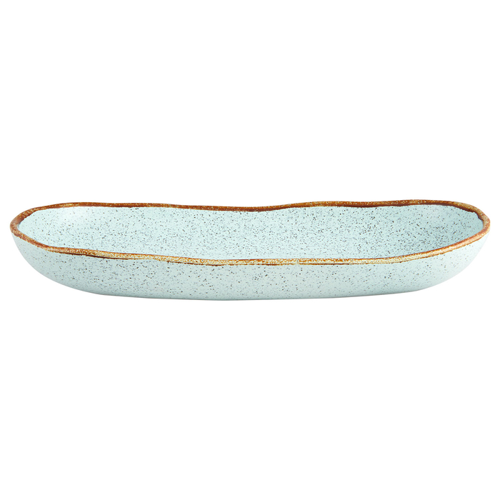 Travessa Oval Rustic Blend Turquoi, 35 cm, Grés - Vista Alegre - 5604782033017