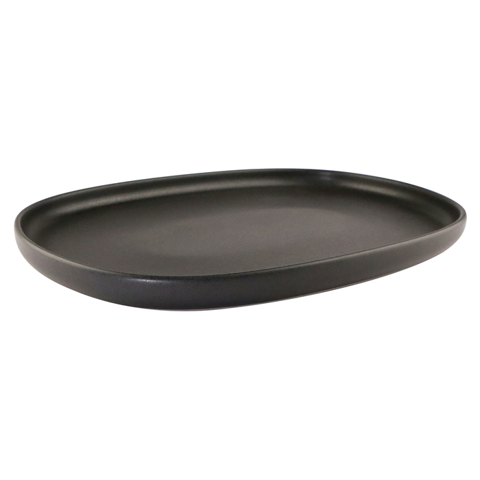 Black Sand serving plate 33x22cm - Mesa Ceramics - 5600498208312