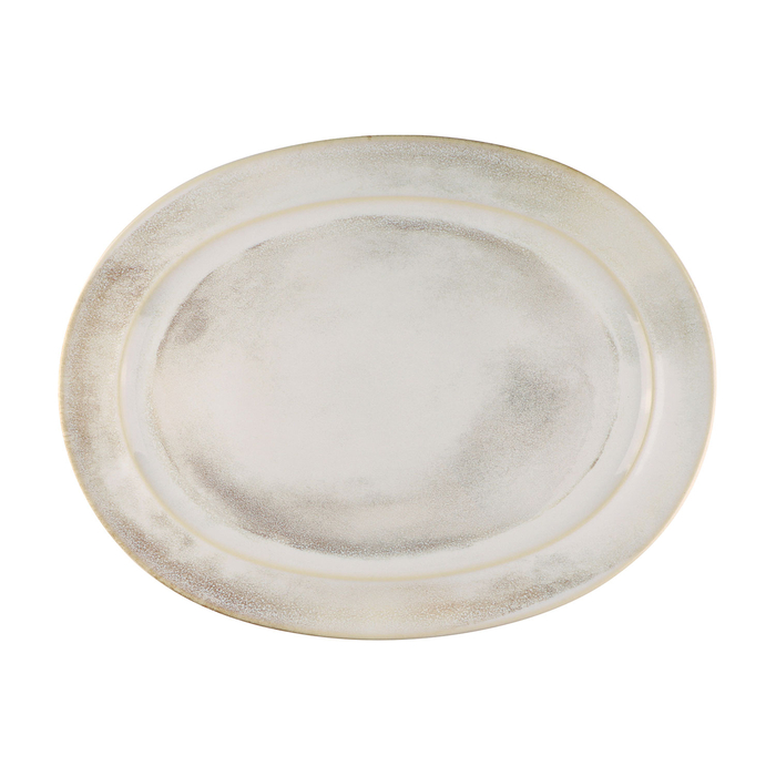 Old White serving plate 42x32cm - Mesa Ceramics - 5600498207810