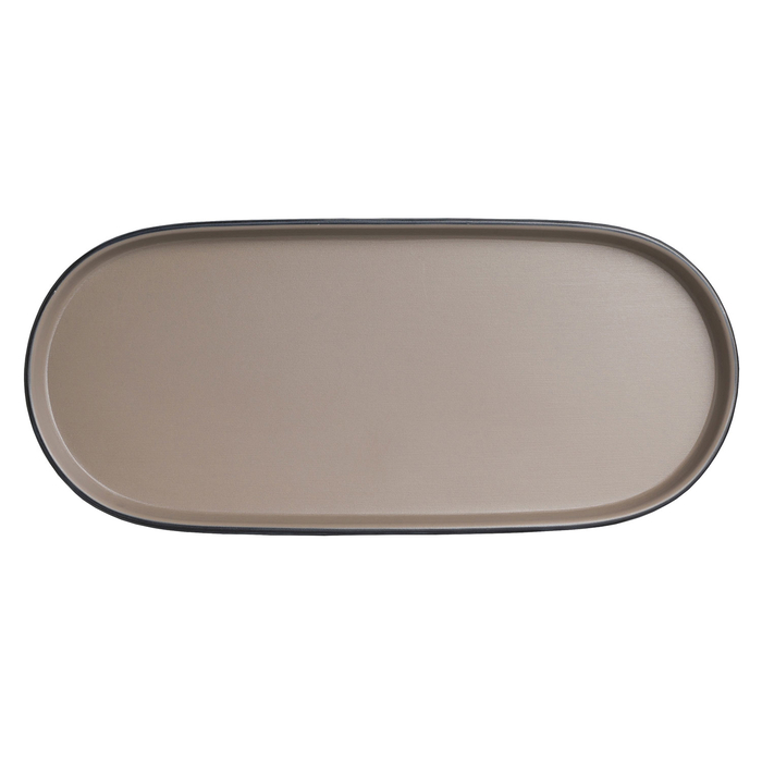 Baja Oval Shape Sandstone Melamine Platter 29×13cm - Steelite - 5018461693360