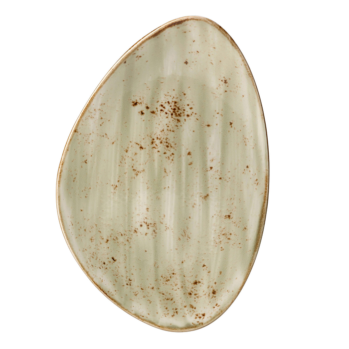 Craft green oval dinner plate 37cm - Steelite - 5018461381144