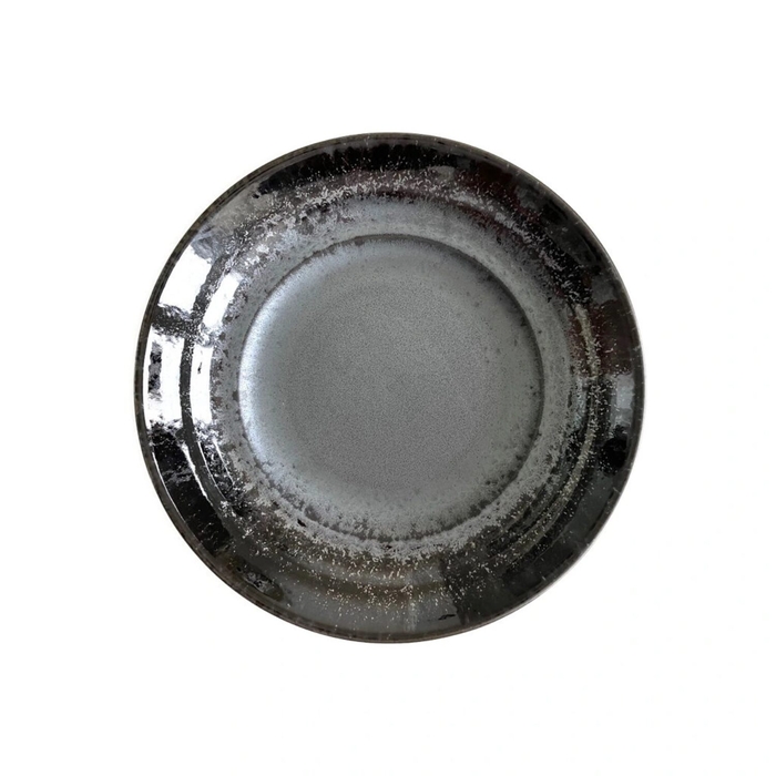 Black Pearl salad bowl 28cm, Minoyaki Handmade Ceramic - MIJ - 8594197827202
