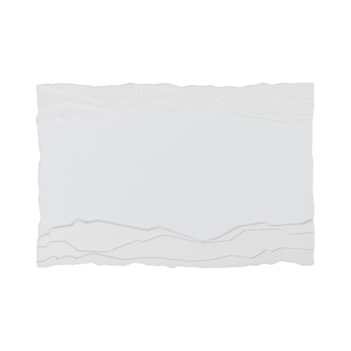 Terra rectangular serving dish 26x18cm, white, professional porcelain - Costaverde - 5603578201999
